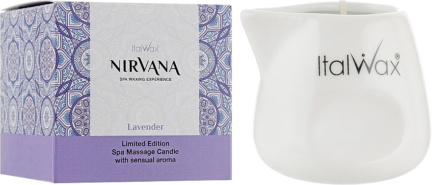 ItalWax Ароматична масажна свічка «Нірвана. Лаванда» Nirvana Lavender Spa Massage Candle - фото N1
