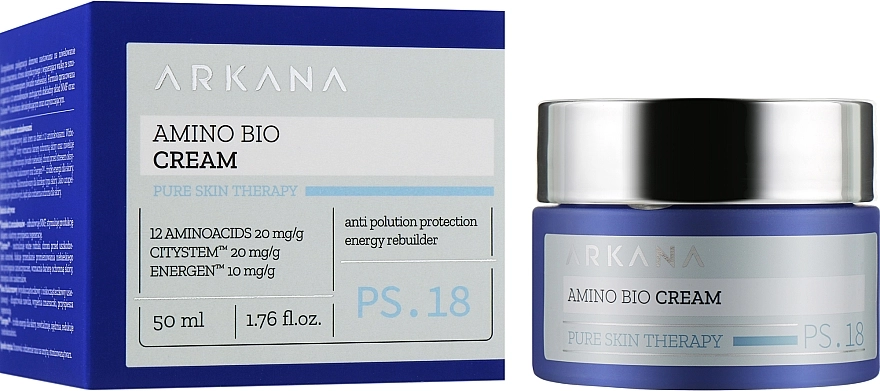 Arkana Дневной активный крем с аминокислотами Amino Bio Cream Pure Skin Therapy - фото N2