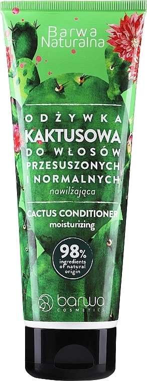 Barwa Зволожувальний кондиціонер для волосся з кактусом Natural Cactus Conditioner Moisturizing 98 % Natural Origin Ingredients - фото N1