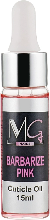 MG Nails Олія для кутикули з піпеткою Barbarize Pink Cuticle Oil - фото N1
