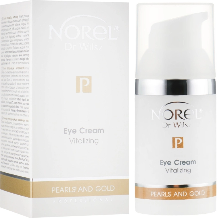 Norel Відновлювальний крем для зрілої шкіри навколо очей Pearls and Gold Vitalizing Eye Cream - фото N1