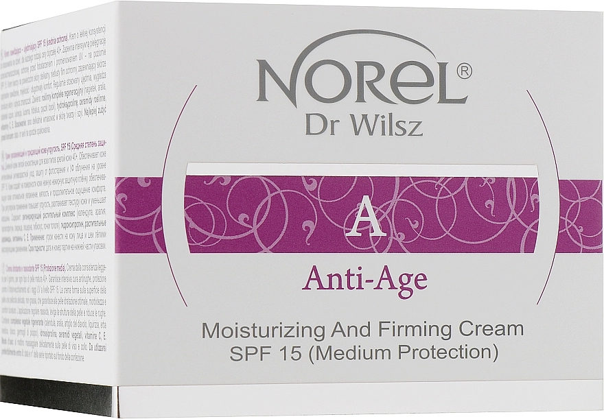 Norel Зволожуючий і зміцнюючий крем з SPF 15 для зрілої шкіри Anti-Age Moisturizing and firming cream - фото N1
