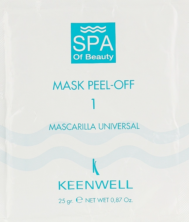Keenwell Маска №1 Spa Of Beauty Peel Off Face Mask Number 1 Universal Box of 12 - фото N1