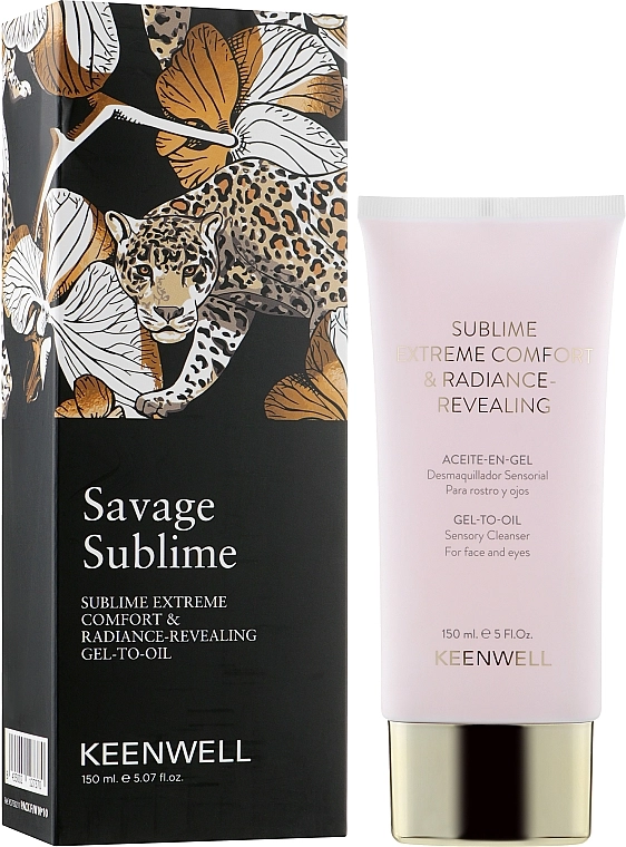 Keenwell Face Care Savage Sublime Очищувальна гель-олія для максимального комфорту й сяйва шкіри - фото N2