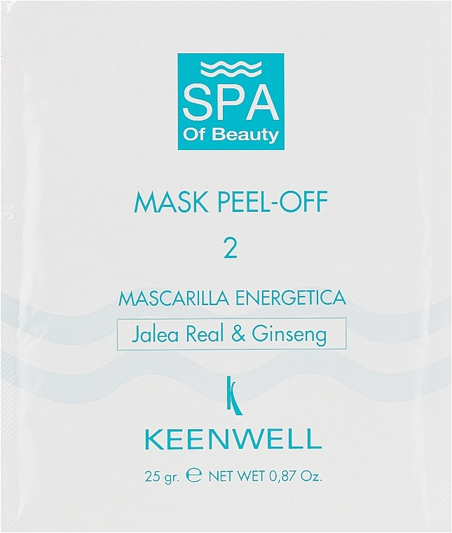 Keenwell Энергетическая СПА-маска № 2 SPA Of Beauty Mask Peel-Off 2 - фото N1