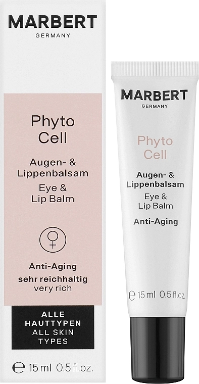 Marbert Бальзам для кожи вокруг глаз и губ PhytoCell Anti-Aging Eye & Lip Balm - фото N2