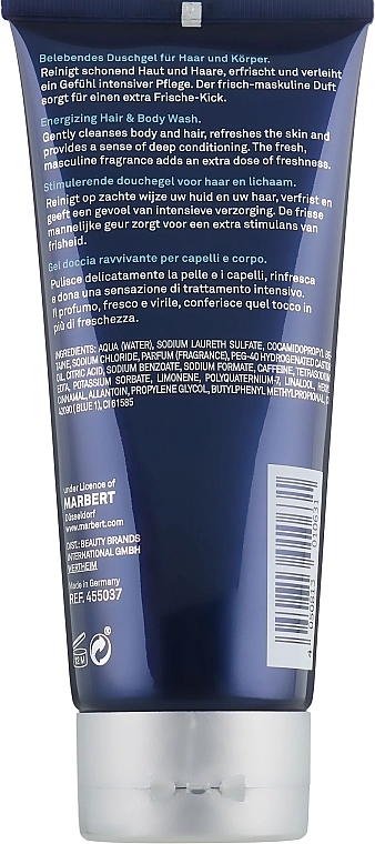 Marbert УЦЕНКА Средство для ухода за волосами и телом мужчин Man Skin Power Hair & Body Wash * - фото N2