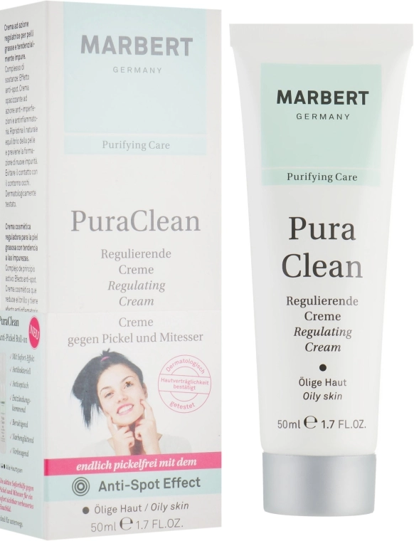 Marbert Крем для жирної шкіри Purifying Care Pura Clean Regulierende Creme - фото N1