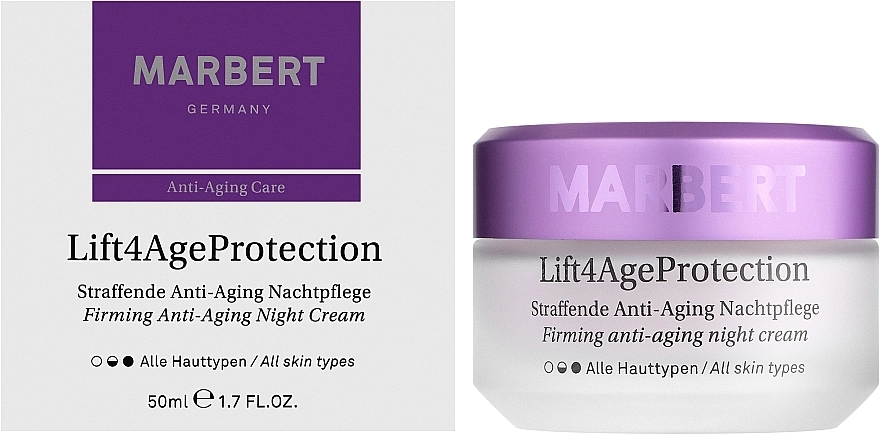 Marbert УЦІНКА Зміцнювальний нічний крем Lift4Age Protection Straffende Anti-Aging Night Care * - фото N2