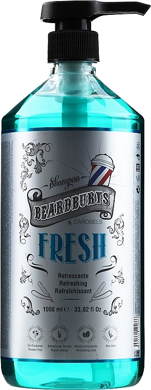 Beardburys Шампунь освежающий с экстрактом ментола Fresh Shampoo - фото N1