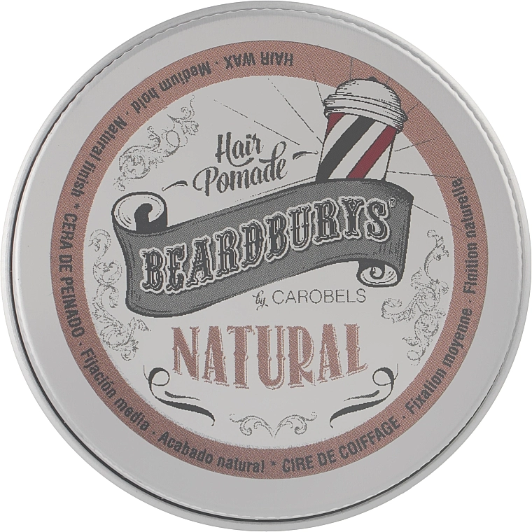 Beardburys Помада для волосся, кремоподібна, класична Natural Wax - фото N1
