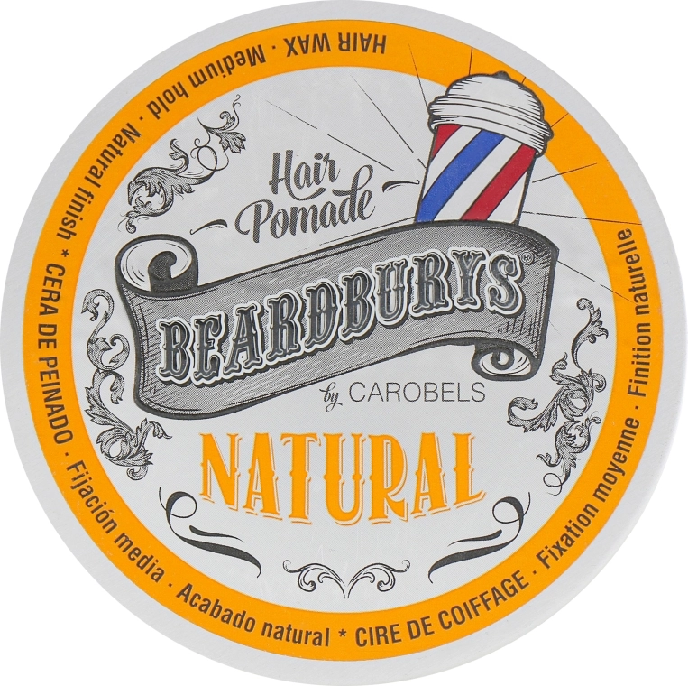 Beardburys Помада для волос для волос кремообразная классическая Natural Wax - фото N4
