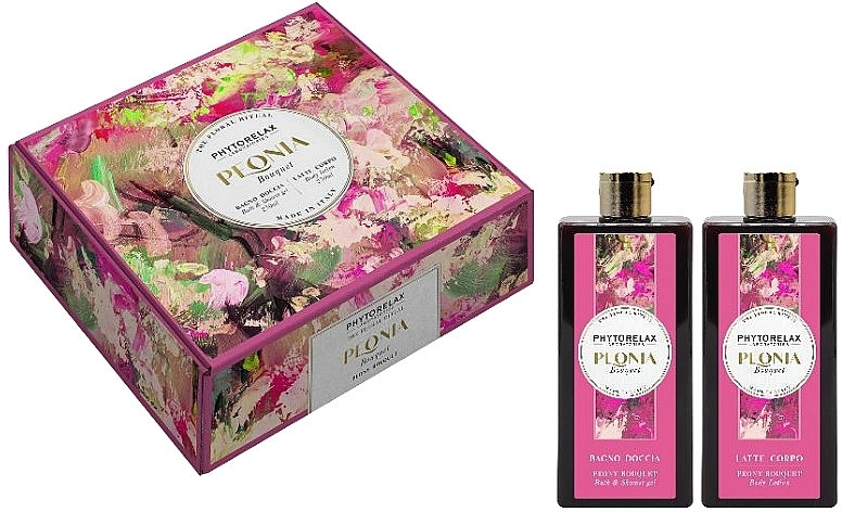 Phytorelax Laboratories Набір The Floral Ritual Peony Bouquet (sh/gel/250ml + b/lot/250ml) - фото N1