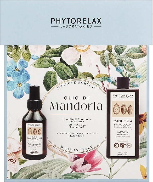 Phytorelax Laboratories Набір Almond (sh/gel/250ml + oil/100ml) - фото N1