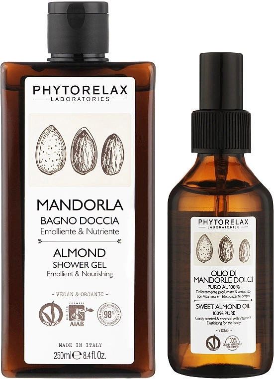 Phytorelax Laboratories Набір Almond (sh/gel/250ml + oil/100ml) - фото N2