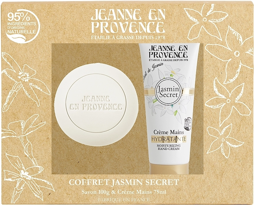 Jeanne en Provence Набор Jasmin Secret (h/cr/75ml + soap/100g) - фото N1