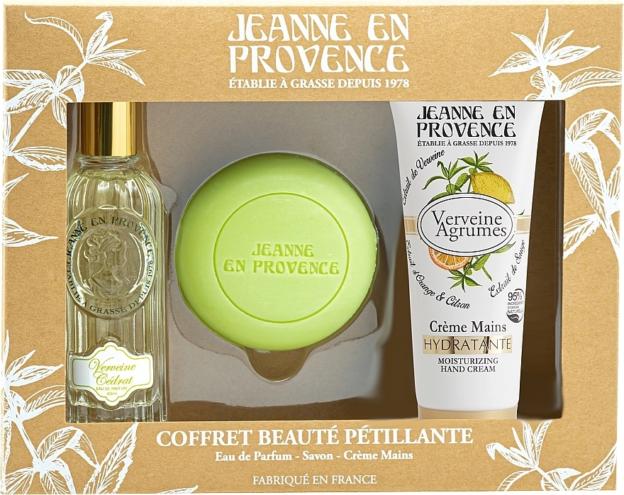 Jeanne en Provence Verveine Набір (edp/60ml + soap/100g + h/cr/75ml) - фото N1