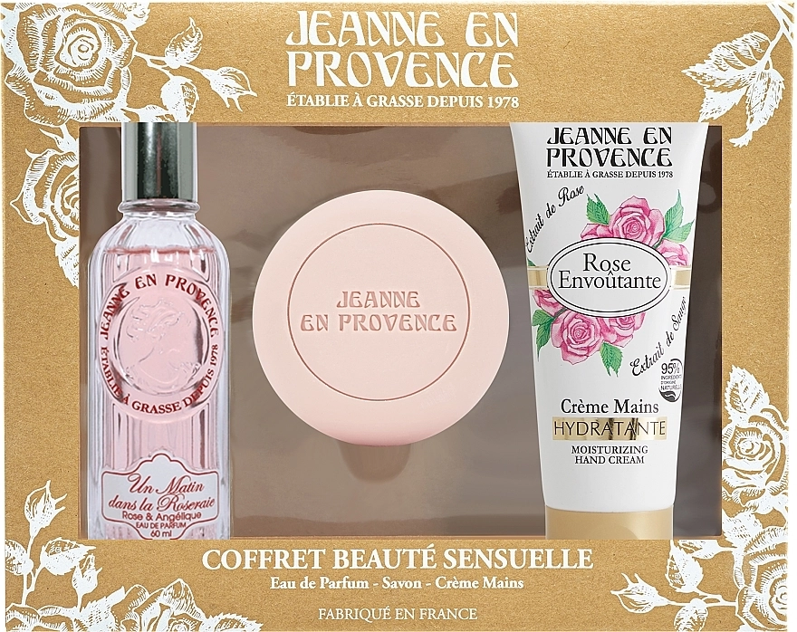 Jeanne en Provence Rose Набір (edp/60ml + h/cr/75ml + soap/100g) - фото N1