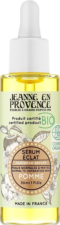 Jeanne en Provence Сироватка для сяйва обличчя "Яблуко" BIO Apple Radiance Serum - фото N1
