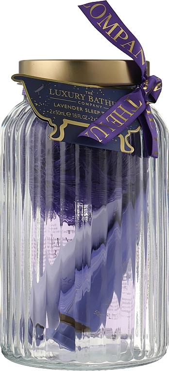 Grace Cole Набір, 6 продуктів The Luxury Bathing Lavender Sleep Therapy Sleep Saviours Glass Box - фото N1