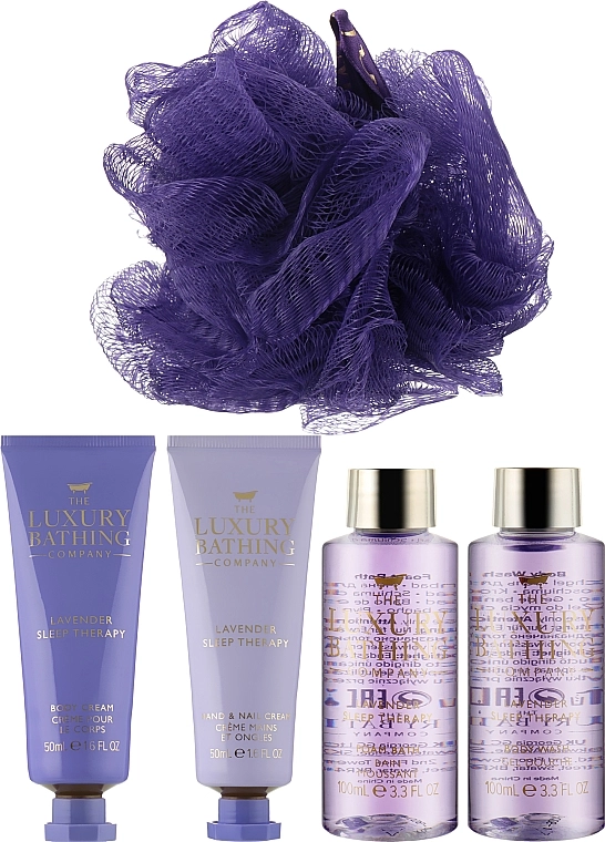 Grace Cole Набор, 6 продуктов The Luxury Bathing Lavender Sleep Therapy Sleep Saviours Glass Box - фото N2