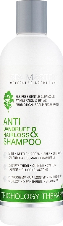 Spa Master Шампунь проти лупи та випадання волосся Anti Dandruff Hairloss & Shampoo - фото N1