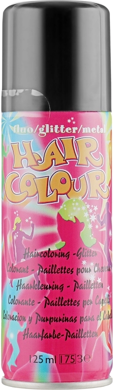 Sibel Цветной спрей для волос "Metall", черный Coloured Hair Spray - фото N1