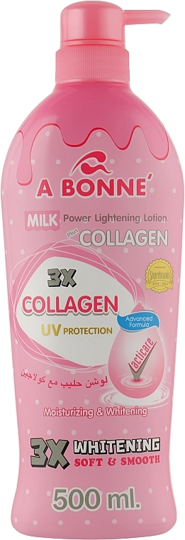 A Bonne Лосьйон для тіла з колагеном і молочними протеїнами Milk Power Lightening Lotion Collagen - фото N3