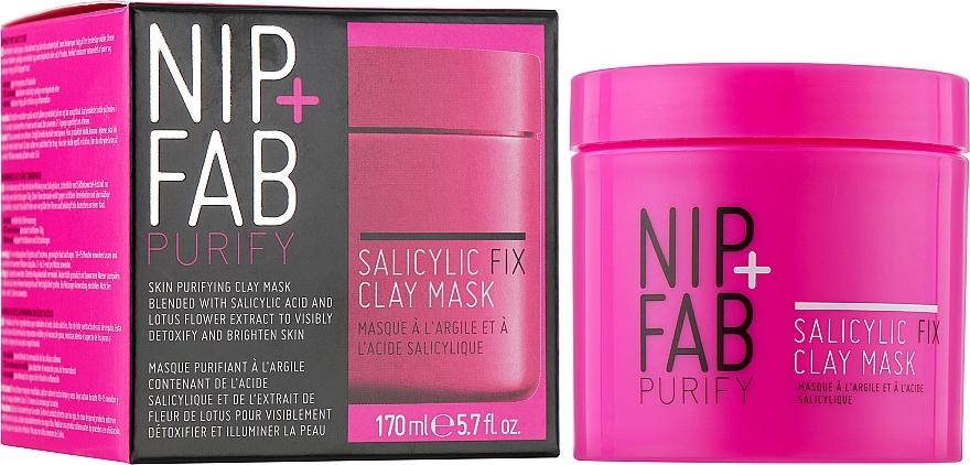 NIP + FAB Маска для обличчя з глиною й саліциловою кислотою NIP+FAB Salicylic Fix Clay Mask - фото N2