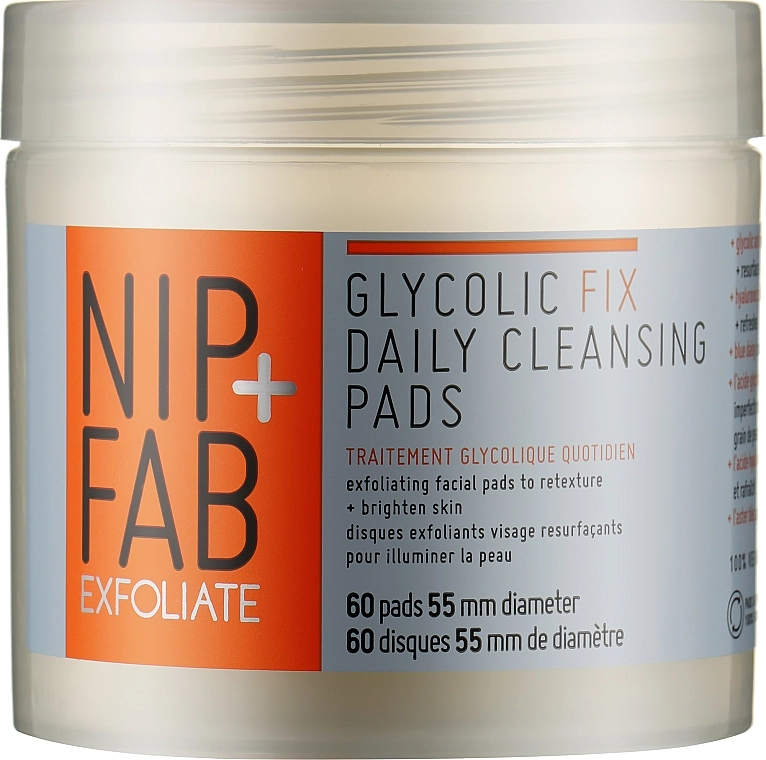 NIP + FAB Очищающие диски для ежедневного применения Glycolic Fix Daily Cleansing Pads - фото N1