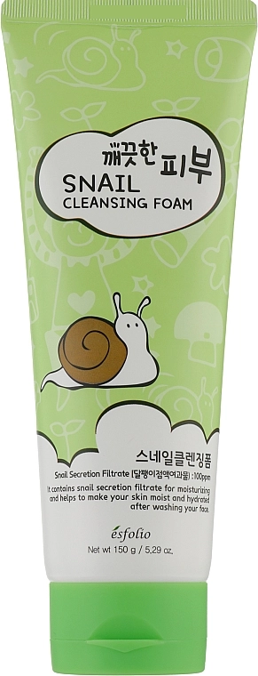 Esfolio Піна для вмивання з муцином равлика Pure Skin Snail Cleansing Foam - фото N1