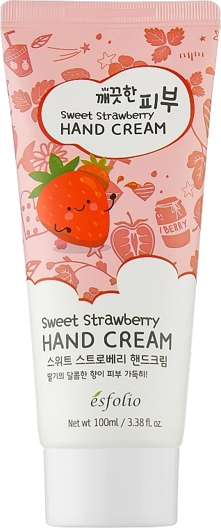 Esfolio Крем для рук з екстрактом полуниці Pure Skin Sweet Strawberry Hand Cream - фото N1