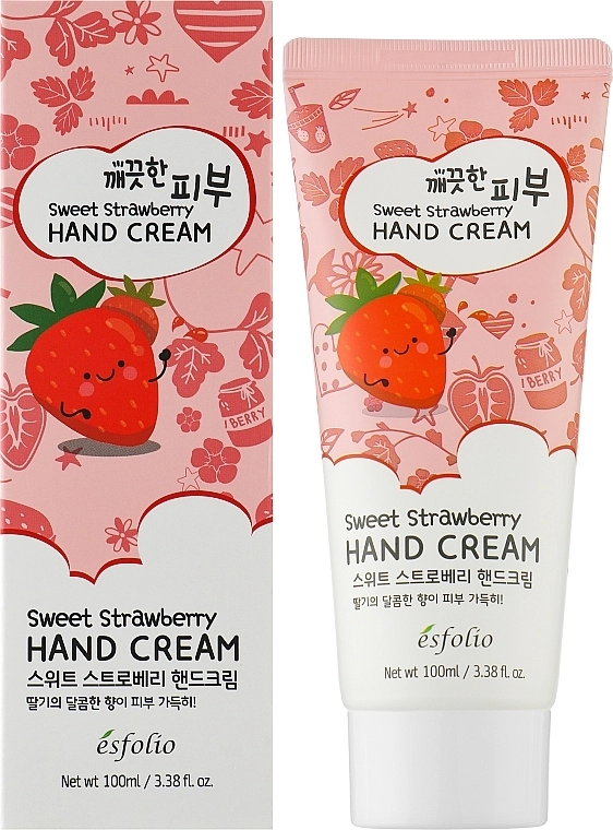 Esfolio Крем для рук з екстрактом полуниці Pure Skin Sweet Strawberry Hand Cream - фото N2