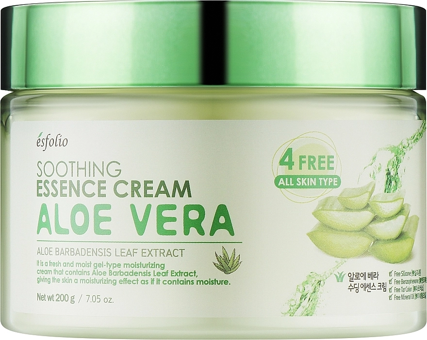 Esfolio Заспокійливий крем для обличчя з алое вера Soothing Essence Cream Aloe Vera - фото N1