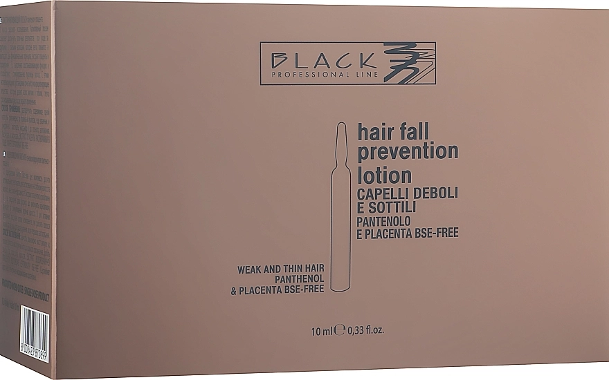 Black Professional Line УЦІНКА Лосьйон проти випадіння волосся з пантенолом і плацентою Black Professional Panthenol & Placenta Lotion * - фото N1