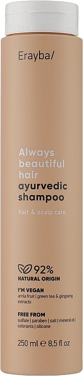 Erayba Шампунь для волосся лікувальний ABH Ayurvedic Shampoo - фото N1