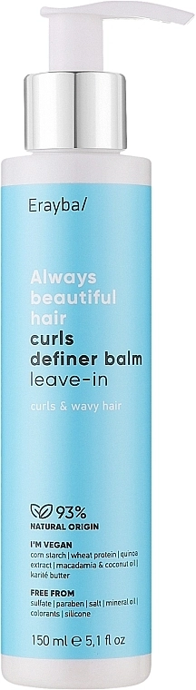 Erayba Незмивний бальзам для в'юнкого волосся ABH Curls Definer Balm Leave-in - фото N1