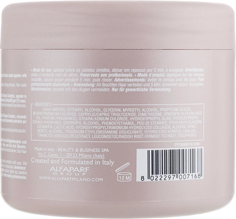 Alfaparf Маска для волос, увлажняющая Lisse Design Keratin Therapy Rehydrating Mask - фото N4