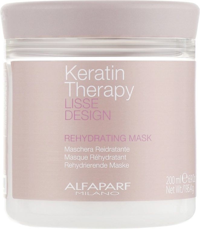 Alfaparf Маска для волос, увлажняющая Lisse Design Keratin Therapy Rehydrating Mask - фото N5