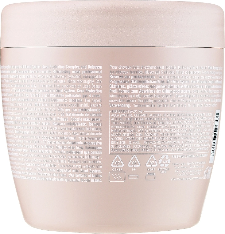 Alfaparf Маска для волос, увлажняющая Lisse Design Keratin Therapy Rehydrating Mask - фото N8