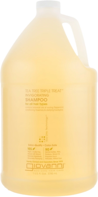 Giovanni Шампунь "Чайне дерево" Eco Chic Hair Care Tea Tree Triple Invigorating Shampoo - фото N3