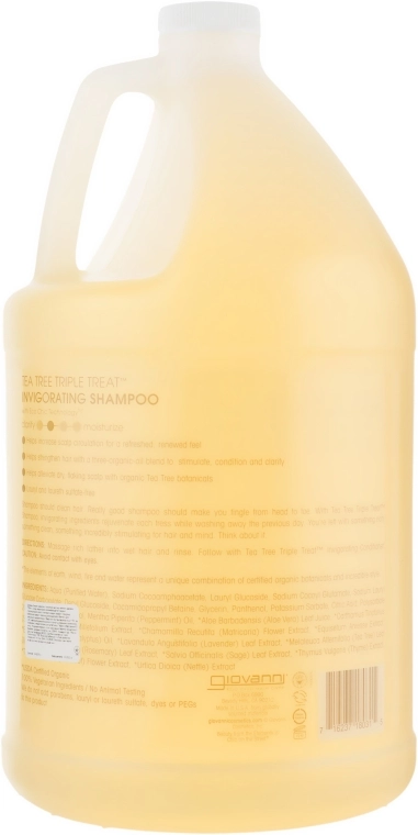 Giovanni Шампунь "Чайне дерево" Eco Chic Hair Care Tea Tree Triple Invigorating Shampoo - фото N4