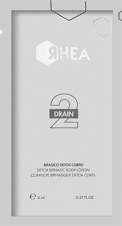 Rhea Cosmetics Бифазный детоксицирующий лосьон для тела 2Drain (пробник) - фото N1