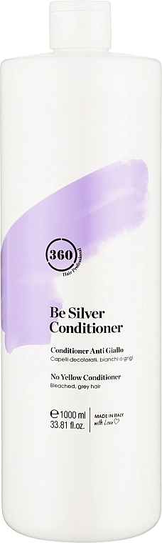 360 Кондиционер для волос антижелтый "Серебристый блонд" Be Silver Conditioner - фото N1