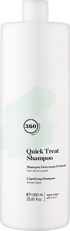 360 Шампунь для глибокого очищення всіх типів волосся Be Quick Treat Shampoo - фото N2