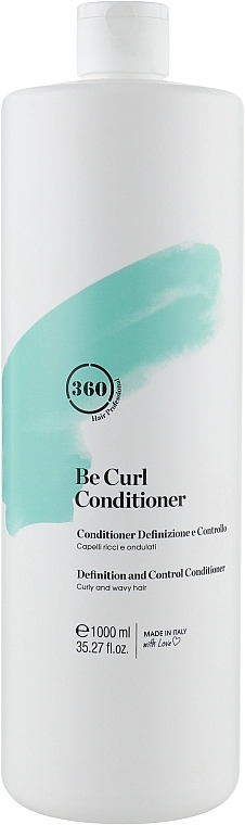 360 Дисциплинирующий кондиционер для кудрявых и волнистых волос Be Curl Conditioner - фото N3