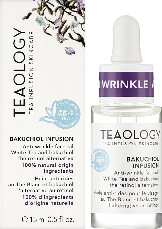 Teaology Олія для обличчя проти зморщок Bakuchiol Infusion Anti-wrinkle Face Oil - фото N2