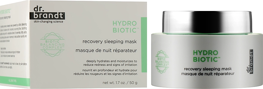 Dr. Brandt Нічна відновлювальна маска з біотичним комплексом Hydro Biotic Recovery Sleeping Mask - фото N2