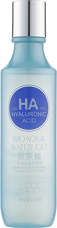 Bioaqua Увлажняющий балансирующий тонер для кожи лица с гиалуроновой кислотой Hyaluronic Acid Moisture Replenishment Toner - фото N1