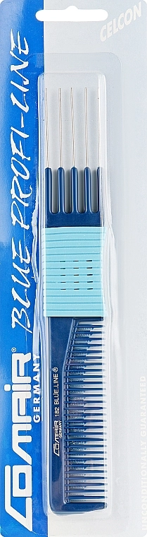 Comair Расческа №182 "Blue Profi Line" с гребнем и гриппером, 19,5 см - фото N1